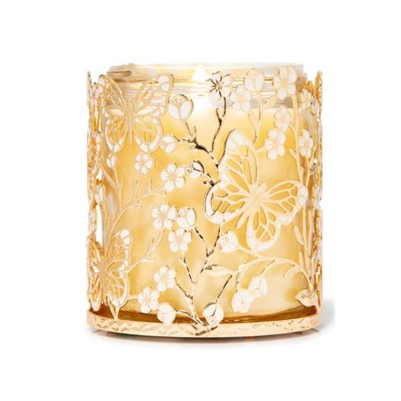 LAST 1! Bath and Body Works BUTTERFLY FLOWER Single Wick Candle Holder - Picture 2 of 5